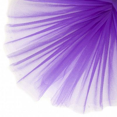 Фатин матовый 16-85, 12 гр/м2, шир.300см, цвет фиолетовый - купить в Кирове. Цена 96.31 руб.