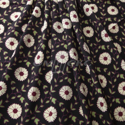 Плательная ткань "Фламенко" 10.1, 80 гр/м2, шир.150 см, принт растительный - купить в Кирове. Цена 241.49 руб.