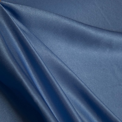 Поли креп-сатин 16-4132, 125 (+/-5) гр/м2, шир.150см, цвет голубой - купить в Кирове. Цена 155.57 руб.