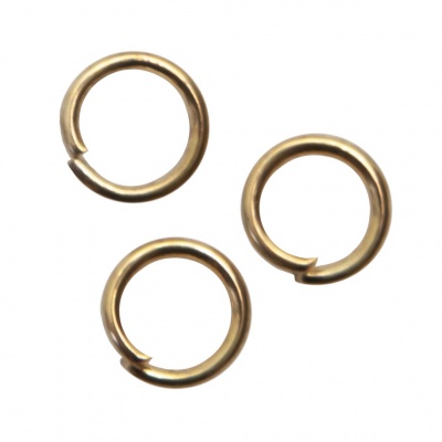 Кольцо  соединительное для бижутерии 5 мм, цв.-золото - купить в Кирове. Цена: 0.44 руб.