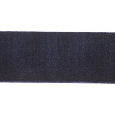 Лента бархатная нейлон, шир.25 мм, (упак. 45,7м), цв.180-т.синий - купить в Кирове. Цена: 800.84 руб.