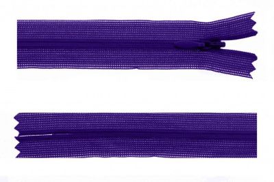 Молния потайная Т3 866, 50 см, капрон, цвет фиолетовый - купить в Кирове. Цена: 8.62 руб.