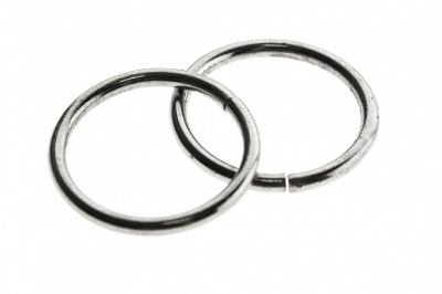 Кольцо металлическое d-15 мм, цв.-никель - купить в Кирове. Цена: 2.45 руб.