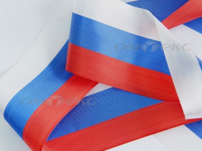 Лента "Российский флаг" с2744, шир. 8 мм (50 м) - купить в Кирове. Цена: 7.14 руб.