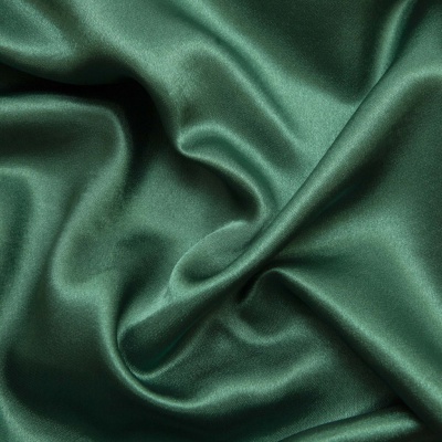 Поли креп-сатин 19-5420, 125 (+/-5) гр/м2, шир.150см, цвет зелёный - купить в Кирове. Цена 155.57 руб.