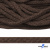 Шнур плетеный d-6 мм, 70% хлопок 30% полиэстер, уп.90+/-1 м, цв.1073-т.коричневый - купить в Кирове. Цена: 594 руб.