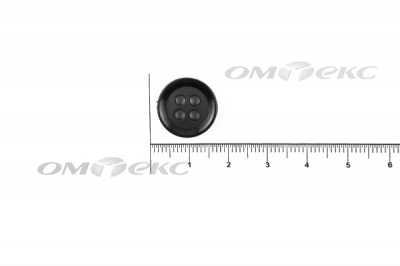 51400/15 мм (4 пр) черные пуговицы - купить в Кирове. Цена: 0.67 руб.