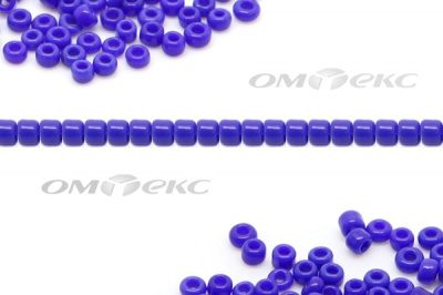 Бисер (ОS) 11/0 ( упак.100 гр) цв.48 - синий - купить в Кирове. Цена: 48 руб.