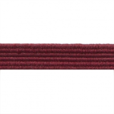 Резиновые нити с текстильным покрытием, шир. 6 мм ( упак.30 м/уп), цв.- 88-бордо - купить в Кирове. Цена: 155.22 руб.