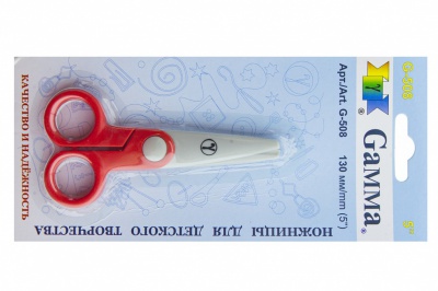 Ножницы G-508 детские 130 мм - купить в Кирове. Цена: 118.32 руб.
