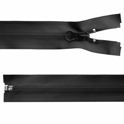 Молния водонепроницаемая PVC Т-7, 100 см, разъемная, цвет чёрный - купить в Кирове. Цена: 61.89 руб.