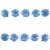 Тесьма плетеная "Рюш", упак. 9,14 м, цвет голубой - купить в Кирове. Цена: 45.87 руб.