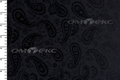 Ткань подкладочная жаккард Р14098, чёрный, 85 г/м2, шир. 150 см, 230T - купить в Кирове. Цена 166.45 руб.