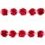 Тесьма плетеная "Рюш", упак. 9,14 м, цвет красный - купить в Кирове. Цена: 46.82 руб.