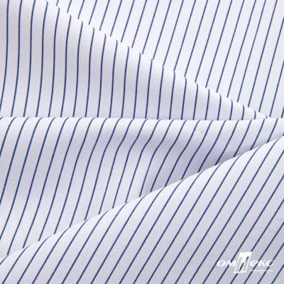 Ткань сорочечная Ронда, 115 г/м2, 58% пэ,42% хл, шир.150 см, цв.4-синяя, (арт.114) - купить в Кирове. Цена 306.69 руб.