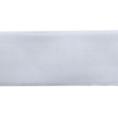 Лента бархатная нейлон, шир.25 мм, (упак. 45,7м), цв.01-белый - купить в Кирове. Цена: 981.09 руб.
