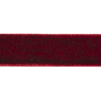 Лента бархатная нейлон, шир.12 мм, (упак. 45,7м), цв.240-бордо - купить в Кирове. Цена: 396 руб.