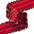 Тесьма с пайетками 3, шир. 30 мм/уп. 25+/-1 м, цвет красный - купить в Кирове. Цена: 1 098.48 руб.