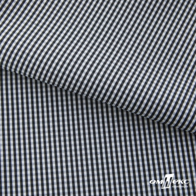Ткань сорочечная Клетка Виши, 115 г/м2, 58% пэ,42% хл, шир.150 см, цв.6-черный, (арт.111) - купить в Кирове. Цена 306.69 руб.