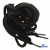 Шнурки #106-09, круглые 130 см, цв.чёрный - купить в Кирове. Цена: 21.92 руб.