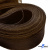 Регилиновая лента, шир.65мм, (уп.25 ярд), цв.- коричневый - купить в Кирове. Цена: 499.43 руб.