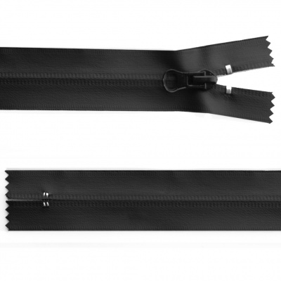 Молния водонепроницаемая PVC Т-7, 20 см, неразъемная, цвет чёрный - купить в Кирове. Цена: 21.56 руб.