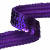 Тесьма с пайетками 12, шир. 20 мм/уп. 25+/-1 м, цвет фиолет - купить в Кирове. Цена: 778.19 руб.