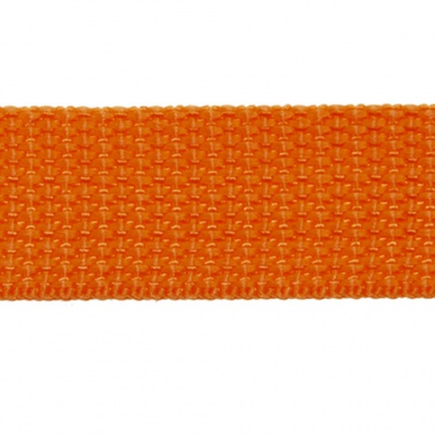 Стропа текстильная, шир. 25 мм (в нам. 50+/-1 ярд), цвет оранжевый - купить в Кирове. Цена: 409.94 руб.