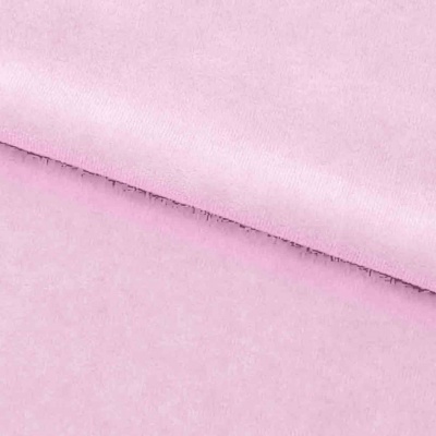 Велюр JS LIGHT 1, 220 гр/м2, шир.150 см, (3,3 м/кг), цвет бл.розовый - купить в Кирове. Цена 1 055.34 руб.