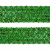Тесьма с пайетками D4, шир. 35 мм/уп. 25+/-1 м, цвет зелёный - купить в Кирове. Цена: 1 308.30 руб.