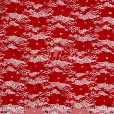 Кружевное полотно стрейч 15A61/RED, 100 гр/м2, шир.150см - купить в Кирове. Цена 1 597.08 руб.