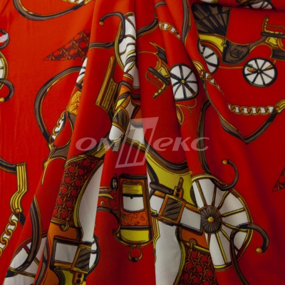 Плательная ткань "Фламенко" 16.1, 80 гр/м2, шир.150 см, принт этнический - купить в Кирове. Цена 243.96 руб.