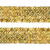 Тесьма с пайетками D16, шир. 35 мм/уп. 25+/-1 м, цвет золото - купить в Кирове. Цена: 1 281.60 руб.