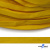 Шнур плетеный (плоский) d-12 мм, (уп.90+/-1м), 100% полиэстер, цв.269 - жёлтый - купить в Кирове. Цена: 8.62 руб.