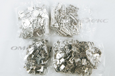 Крючки брючные 4 шипа "Стром" 144 шт. никель - купить в Кирове. Цена: 383.97 руб.