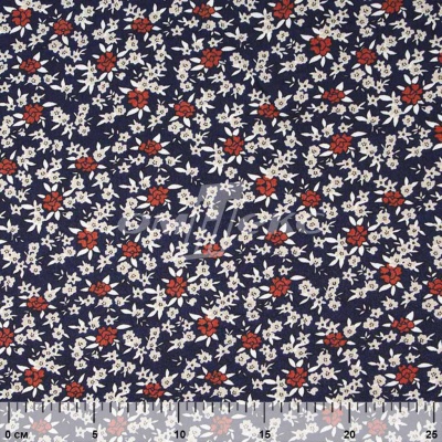 Плательная ткань "Фламенко" 7.2, 80 гр/м2, шир.150 см, принт растительный - купить в Кирове. Цена 239.03 руб.