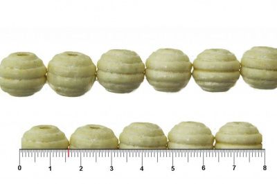 0309-Бусины деревянные "ОмТекс", 16 мм, упак.50+/-3шт, цв.035-белый - купить в Кирове. Цена: 62.22 руб.