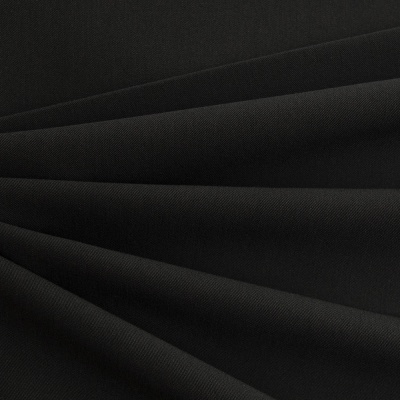 Костюмная ткань с вискозой "Меган", 210 гр/м2, шир.150см, цвет чёрный - купить в Кирове. Цена 378.55 руб.