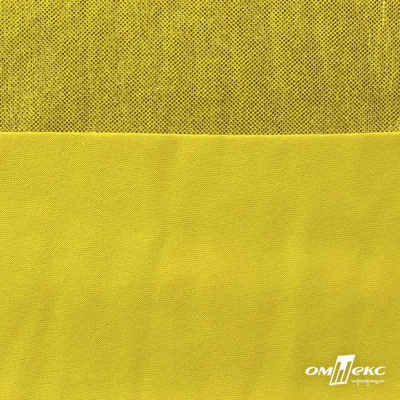 Трикотажное полотно голограмма, шир.140 см, #602 -жёлтый/жёлтый - купить в Кирове. Цена 385.88 руб.