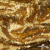 Трикотажное полотно, Сетка с пайетками,188 гр/м2, шир.140 см, цв.-тем.золото (#51) - купить в Кирове. Цена 505.15 руб.