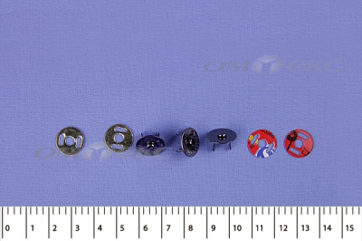 Кнопки магнитные МКМ-02, диам. 18 мм, чёрный никель - купить в Кирове. Цена: 14.49 руб.