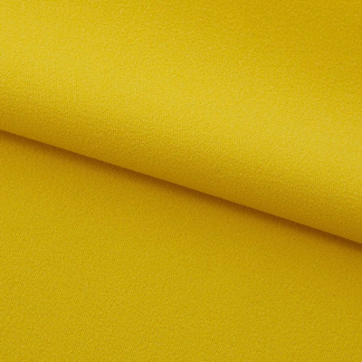 Креп стрейч Амузен 14-0756, 85 гр/м2, шир.150см, цвет жёлтый - купить в Кирове. Цена 194.07 руб.