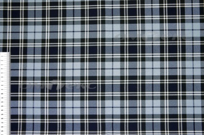 Ткань костюмная клетка Т7274 2004, 220 гр/м2, шир.150см, цвет т.синий/гол/бел - купить в Кирове. Цена 