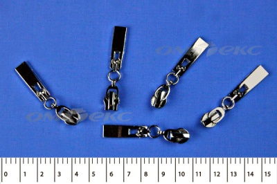 Слайдер декоративный, металлический №1/спираль Т7/никель - купить в Кирове. Цена: 6.29 руб.