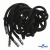 Шнурки #107-05, круглые 130 см, декор.наконечник, цв.чёрный - купить в Кирове. Цена: 22.56 руб.