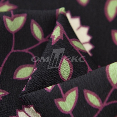 Плательная ткань "Фламенко" 10.1, 80 гр/м2, шир.150 см, принт растительный - купить в Кирове. Цена 243.96 руб.