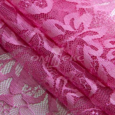 Кружевное полотно стрейч XD-WINE, 100 гр/м2, шир.150см, цвет розовый - купить в Кирове. Цена 1 851.10 руб.