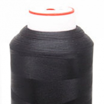 Нитки текстурированные некручёные, намот. 5 000 м, цвет чёрный - купить в Кирове. Цена: 70.43 руб.