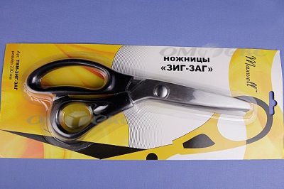 Ножницы ЗИГ-ЗАГ "MAXWELL" 230 мм - купить в Кирове. Цена: 1 041.25 руб.