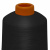 Нитки текстурированные кручёные, намот. 15 000 м, цвет чёрный - купить в Кирове. Цена: 237.24 руб.